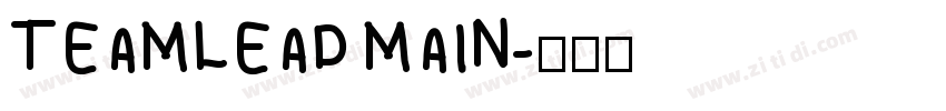 TEAMLEAD MAIN字体转换